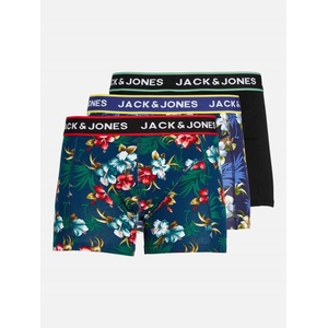Jack and Jones Боксерки Jack and Jones Men's Flower Pack Trunks - Black