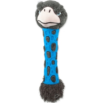 Be Fun Hračka pštros plyšový s TPR gumou pre šteňa 38 cm