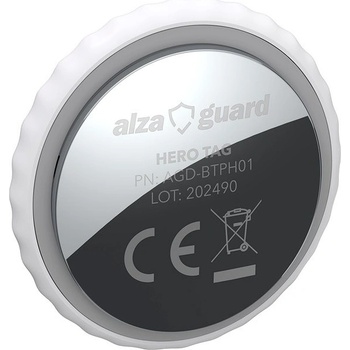 AlzaGuard Premium Hero Tag with FindMy bílý AGD-BTPH01W