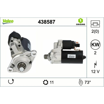 Štartér VALEO 438587 438587
