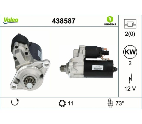 Štartér VALEO 438587 438587