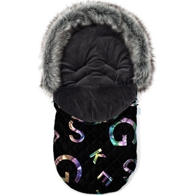 New Baby Luxusní s kožíškem Climber černý
