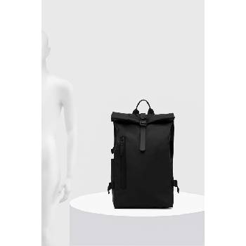 RAINS Раница Rains Rolltop Rucksack Large W3 в черно голям размер с изчистен дизайн 14590-01 (14590.01)