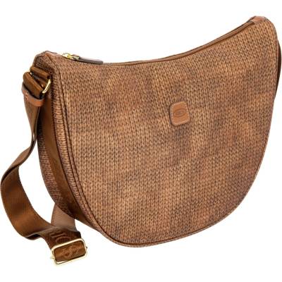 Bric`s Kabelka přes rameno Bric's X-Bag Halfmoon M Wool Caramel
