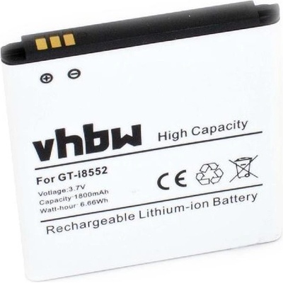 VHBW Батерия за Samsung Galaxy Beam / Win / GT-I8530, 1800 mAh (800109874)