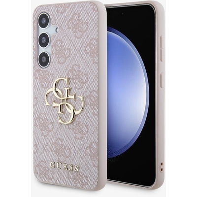 GUESS PU 4G метален лого заден калъф за Samsung Galaxy S24 Pink Guess | Lilav | ЖЕНИ | UNI
