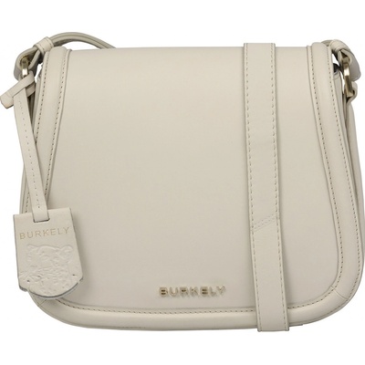 Burkely dámská crossbody kožená kabelka Belouwe krémová