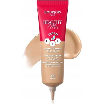 Bourjois Paris Healthy Mix Tinted Beautifier rozjasňující a tónující krém 004 Medium 30 ml
