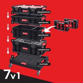 Qbrick TWO Cart Set boxů s podvozkem 7v1