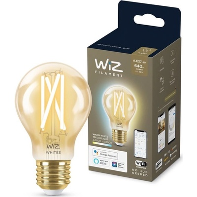 WiZ LED žiarovka WiZ Tunable White Filament Amber 8718699787219 E27 A60 6,7-50W 640lm 2000-5000K, stmievateľná