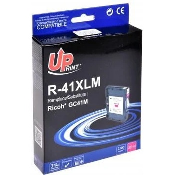 Image 1 of Compatible Мастило гел UPRINT GC41M, RICOH, 36ml, 2500 копия, 405763, Magenta (LF-INK-RICOH-GC41M)