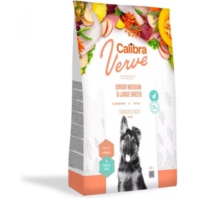 Calibra Dog Verve Grain Free Junior Medium & Large Chicken & Duck 12 kg