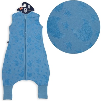 BabyBliss - BlissJump: Спален чувал с крачета от органичен памук - 1.0 тог за температура 21-23°C - "Take me to the Moon (BLISS-JMP-0016)