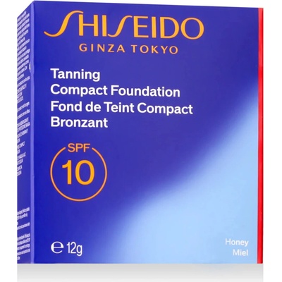 Shiseido Sun Protection Tanning Compact Foundation SPF10 make-up s ochranou proti slnku honey 12 g