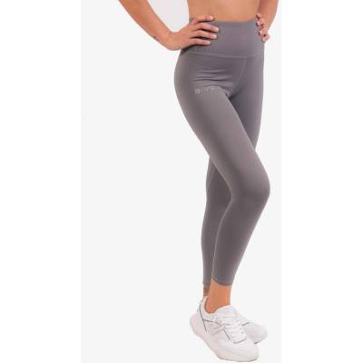 Bežecké nohavice leggings basic tmavo sivá