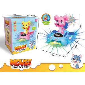 Armtoys ДЕТСКА МУЗИКАЛНА ИГРАЧКА МИШКА ВЪРХУ СВЕТЕЩА КОЛА