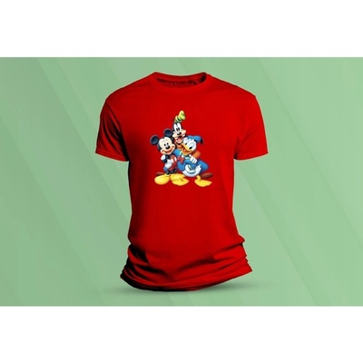 Sandratex dětské bavlněné tričko Mickey 5 červená