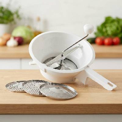 Cedník Cediaci stroj s tromi nástavcami nerez/plast (226635088)