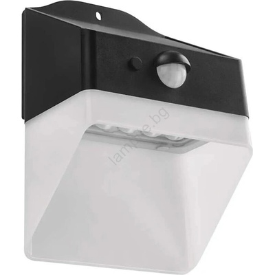 EMOS Led соларен стенен фенер lumi led/3, 7w ip65 сензор черен (ems1186)