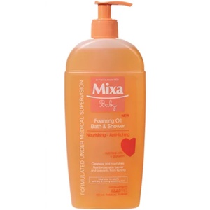 Mixa Baby Foaming Oil Душ гел за суха кожа с масла 400мл