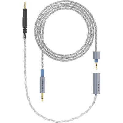 Dekoni Audio Ensemble 3.5mm Unbalanced 52" Braided 2.5mm ATHM Style Кабел за слушалки (CBZ-MINI-WTW-52-ATHM50X)