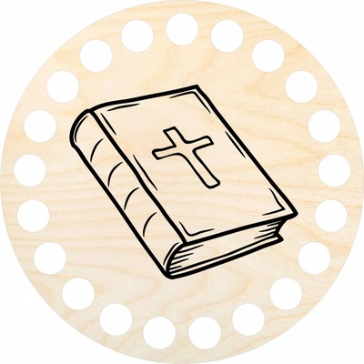 Woody Crafts Podtácek 10 cm, bible