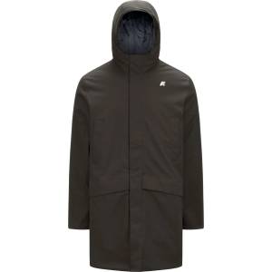 K-Way Мъжко яке парка K-Way Jarno Twill Marmotta Parka - Black Olive / Blue Airforce - размер XL (004-7029-0114)