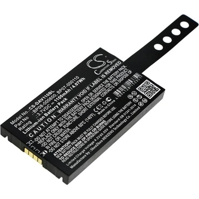 Cameron sino Батерия за баркод скенер Datalogic Memor NFP, Memor X3 BP08-00011A LiIon 3.7V 1100mAh Cameron Sino (CS-DAV110BL)