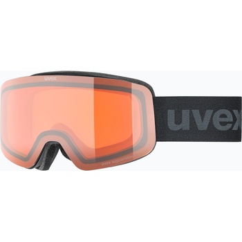 uvex Детска скиорска маска UVEX Pwdr LG Jr black matt/orange/clear