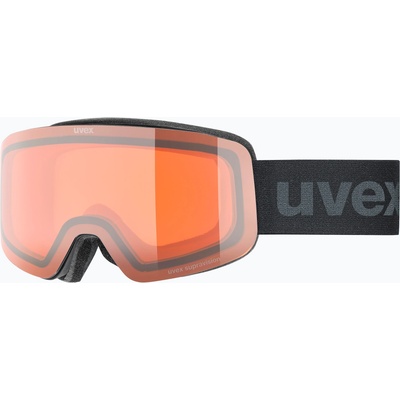 uvex Детска скиорска маска UVEX Pwdr LG Jr black matt/orange/clear