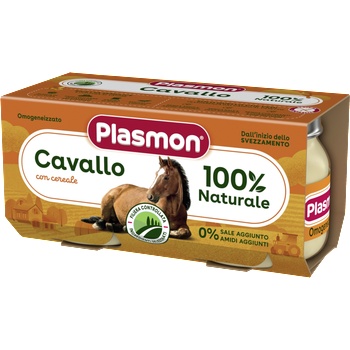 Plasmon Пюре Конско месо, 6+ месеца, 2x80г