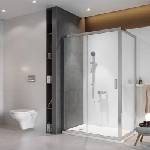 Cersanit Правоъгълна душ кабина Cersanit Arteco с плъзгаща се врата 100x80 хром (S157-011)