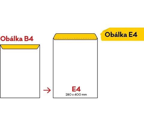 Obálka s páskou E4