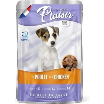 Plaisir Puppy pre šteniatka s kuracím 22 x 100 g