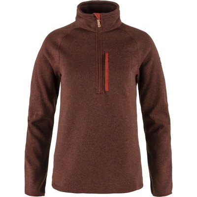 Fjällräven Дамски поларен пуловер Fjällräven Women's Övik Fleece Half Zip Fleece jumper - Autumn Leaf (105-6905-0113)