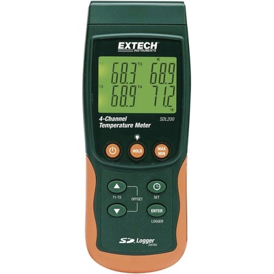 Extech SDL200, ukládání naměřených dat na SD kartu, -199 až +1700...