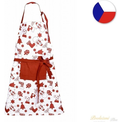 Forbyt Dětská zástěra Mikuláš červená 50x70cm