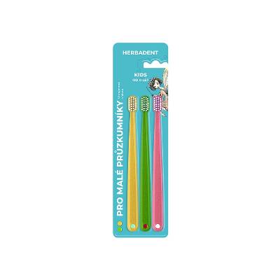 Herbadent Triplepack Kids zubní kartáček s ultrajmnými vlákny