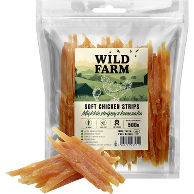 WILD FARM меки пилешки лентички 500 г лакомство за кучета