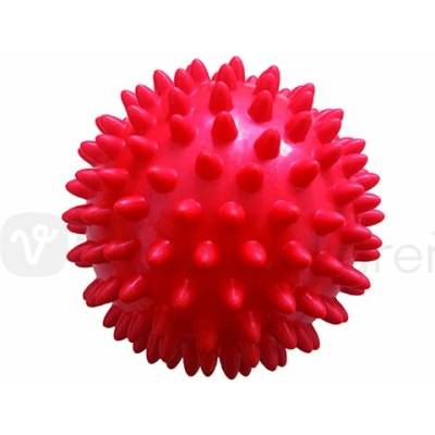 Qmed Masážna loptička - ježko, 9 cm (červená) 1 rehabilitačná loptička