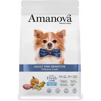Amanova Dog Adult Mini Sensitive Lamb & Pumpkin GF 7 kg