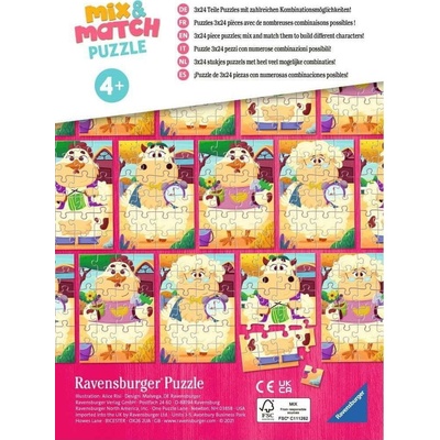 RAVENSBURGER Mix&Match Moji přátelé z farmy 3x24 dielov