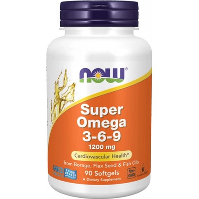 Now Foods Super Omega 3-6-9 1200 mg 90 softgel kapsúl