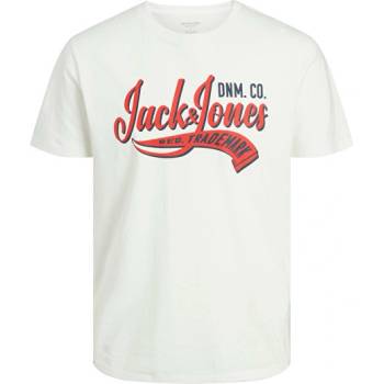 Jack&Jones pánské triko JJELOGO 12233594 Cloud Dancer