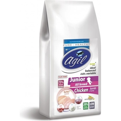 Agil Junior All Breed Chicken & Lamb & Tuna 10 kg