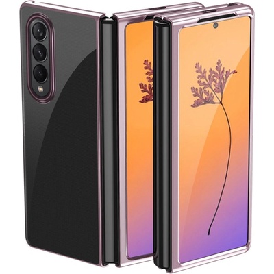 HQWear Кейс HQWear Plating Case за Samsung Galaxy Z Fold4, с метална рамка, розов (9145576266946)