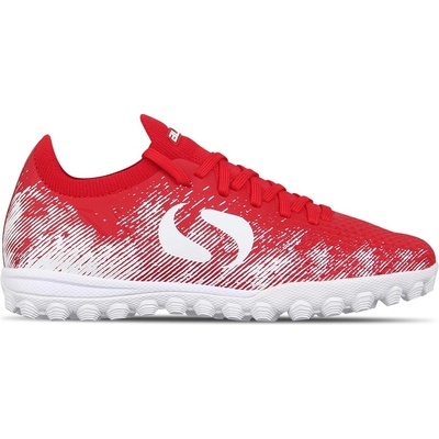 Sondico Детски футболни стоножки Sondico Blaze Childrens Astro Turf Trainers - Red/White