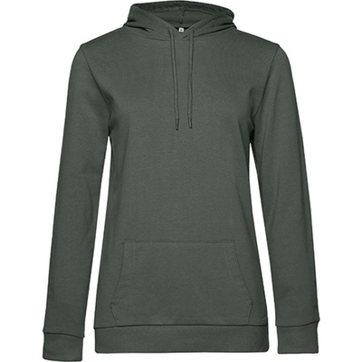 B&C dámska mikina s kapucňou WW04W Millennial Khaki