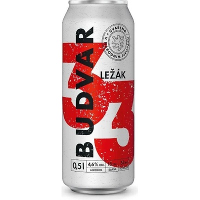 Budvar "33" sv. ležák 6x4 pack 4,6% 0,5 l (plech)