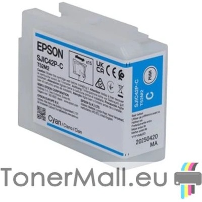 Epson Мастилена касета EPSON SJIC42P-C Cyan C13T52M240
